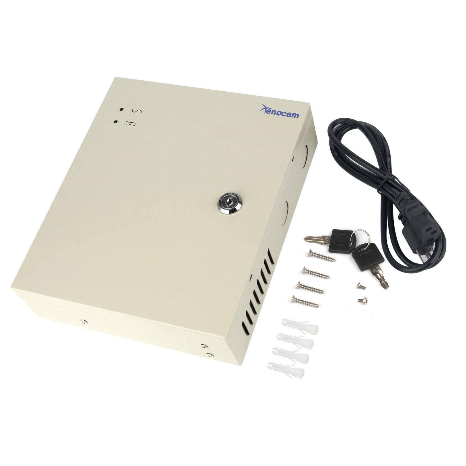 Caja de Fuente de Alimentación CCTV Xenocam 18 Canales 12V para Cámara de Seguridad