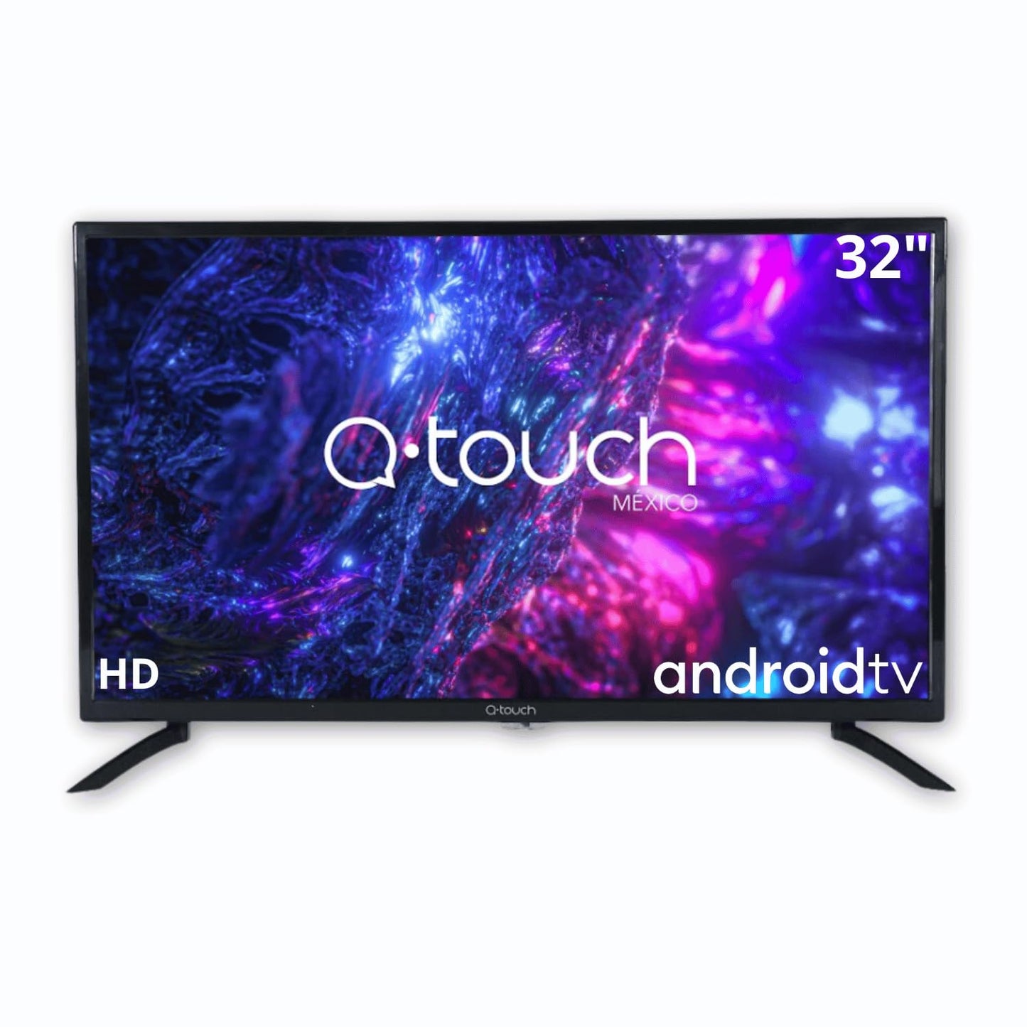Q-touch - Smart TV Android 32" HD - Pantalla LED, WiFi, Netflix, Youtube