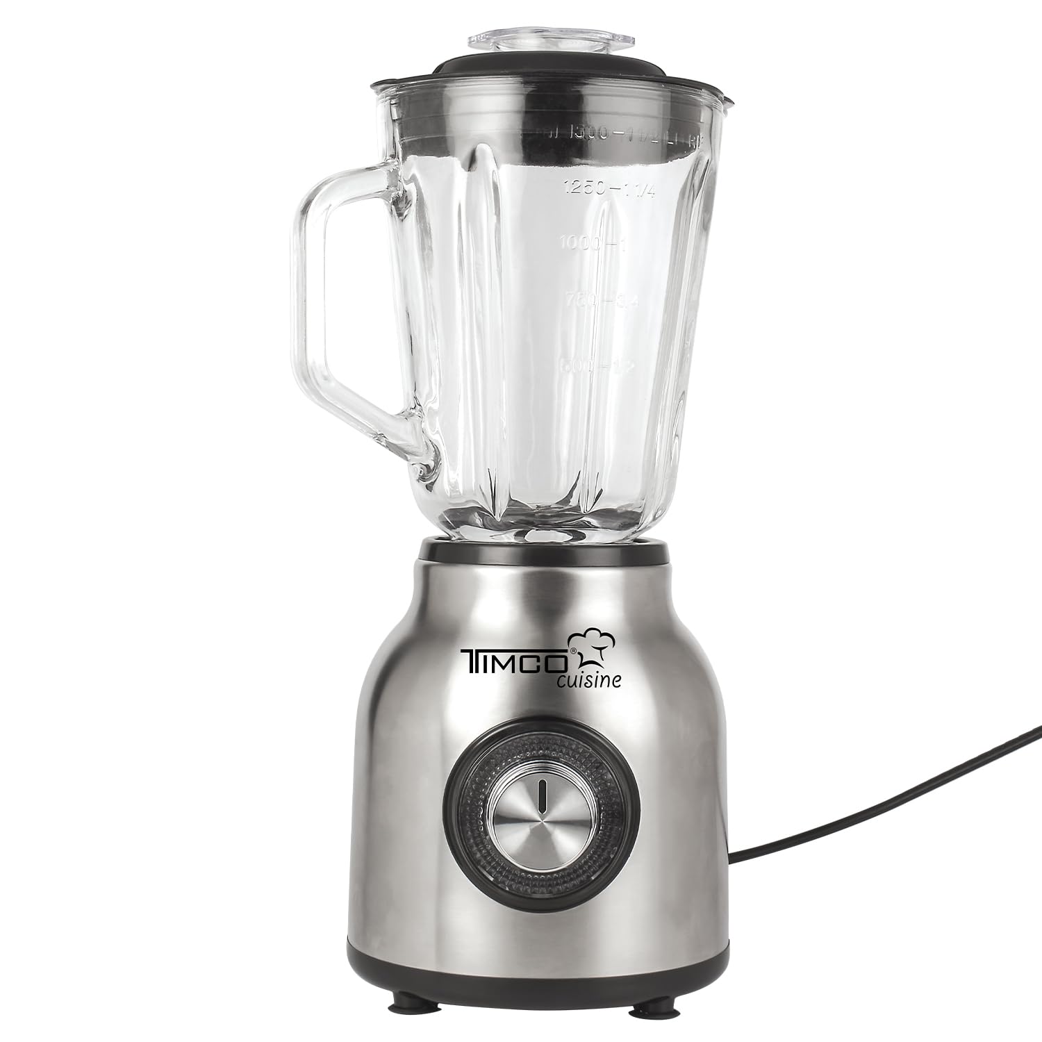 Licuadora Vaso de Vidrio 1.5 litros Inoxidable Timco LICX921