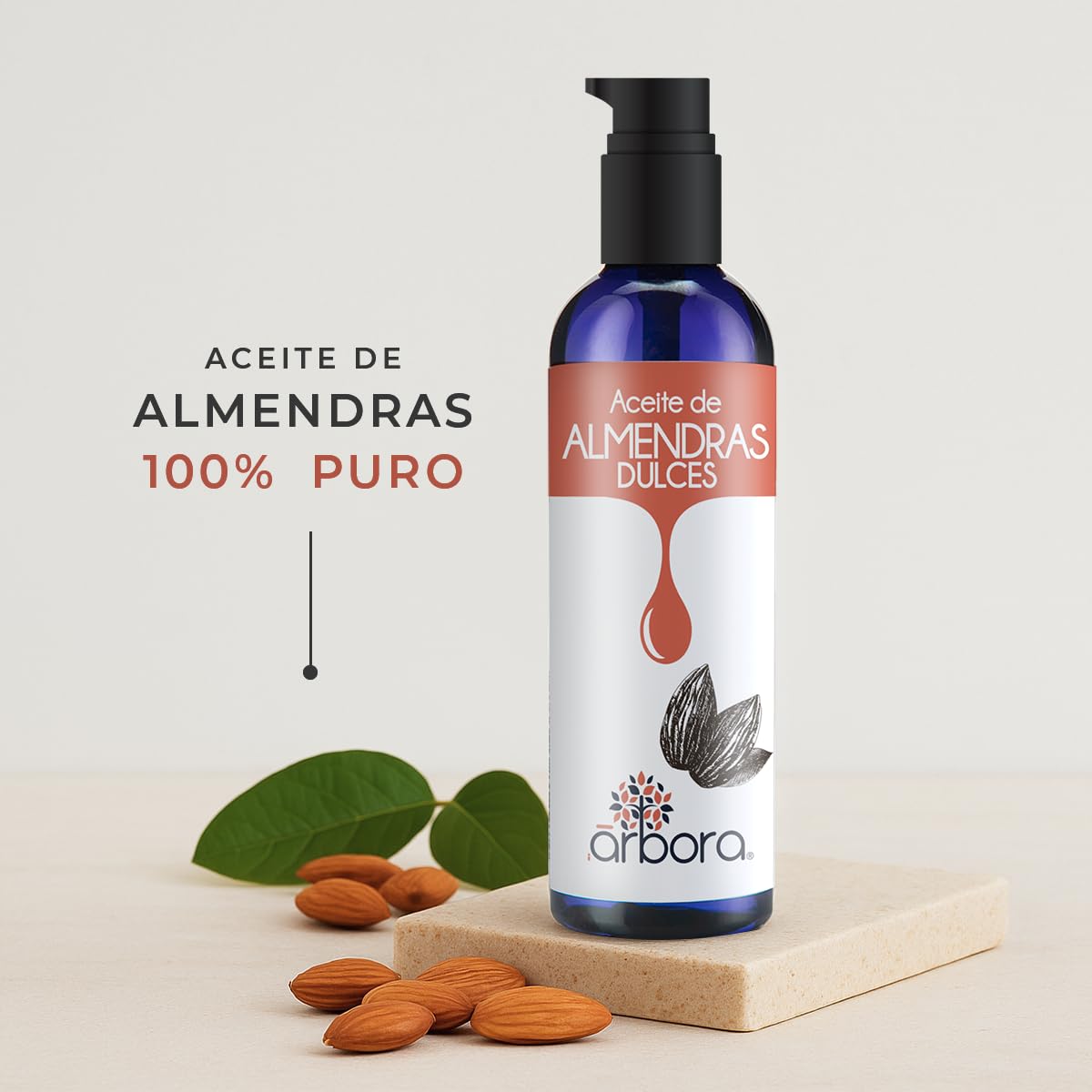 Árbora Aceite de Coco Fraccionado y Almendras para piel uñas y cabello