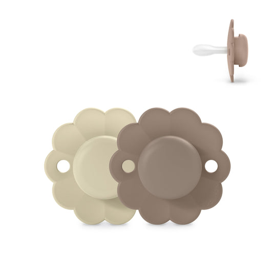 Chupete Silicona Suavinex Gris Ocre 6-18 Meses 2 Pack
