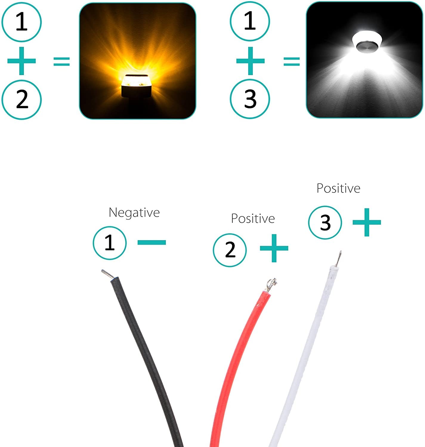 Direccionales Focos Led para Motocicleta Manubrio Laterales,Luz De SeñAl De Giro De Motocicleta,1 Par De Luces De Extremo De Manillar De Motocicleta,Luz Delantera De Resistencia Intermitente