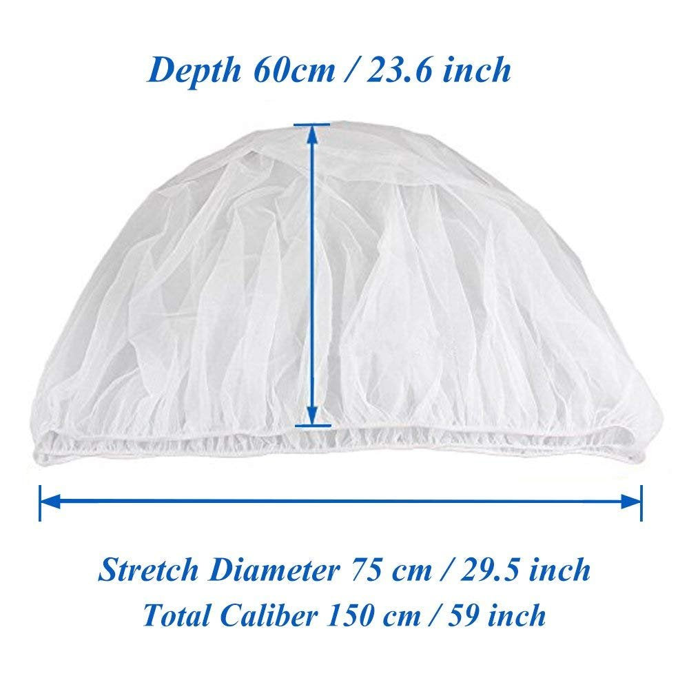 Fdit Mosquitera para Cochecito de Bebé 150cm Red Antiinsectos Universal Cubierta Completa de Insectos y Mosquitos (Azul)