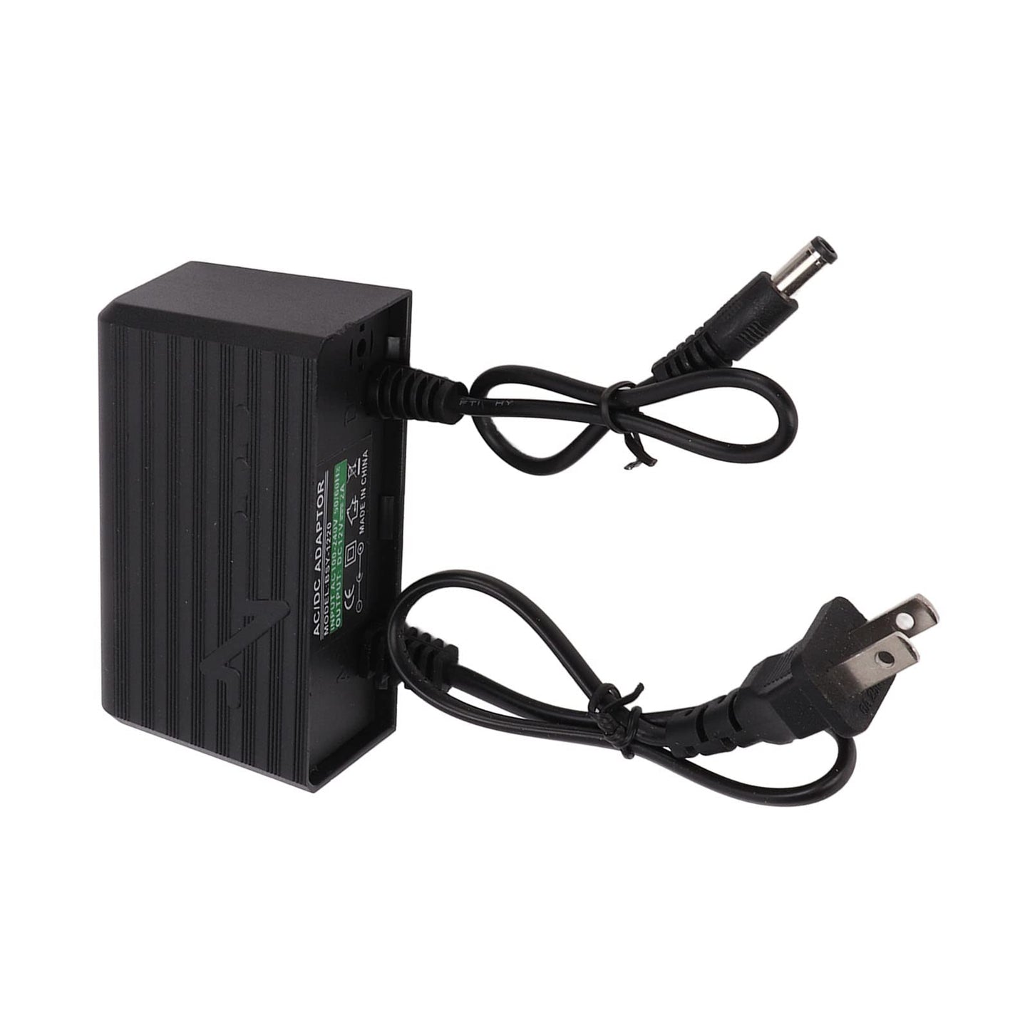 Enchufe de Fuente de Alimentación, Protección contra la Lluvia Al Aire Libre 12V 2A Adaptador a Prueba de Herrumbre para Cámaras de Vigilancia Monitor (Enchufe de EE. UU.)