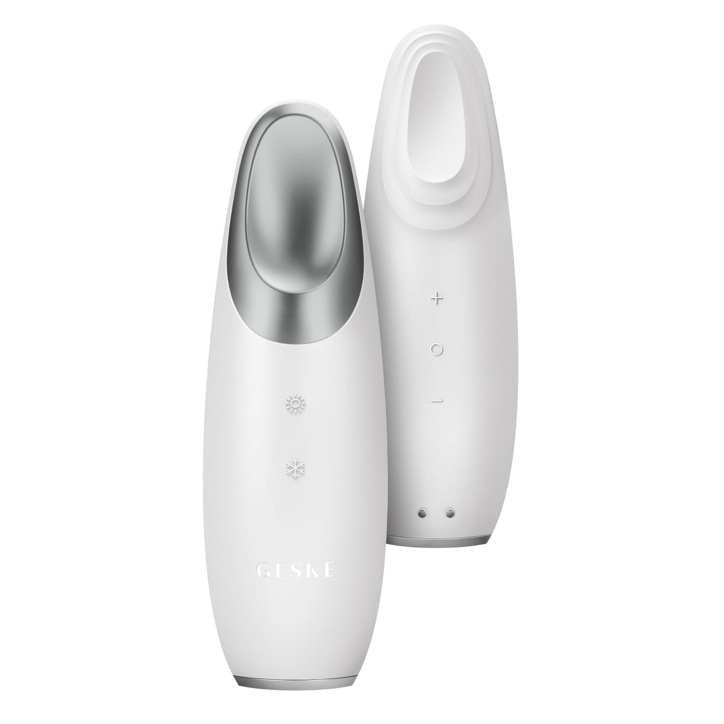 GESKE | SmartAppGuided™ Warm & Cool Eye Energizer | 6 en 1 | Masajeador de ojos | Masajeador anti ojeras | Eliminar bolsas y párpados caídos | Masaje ocular eléctrico