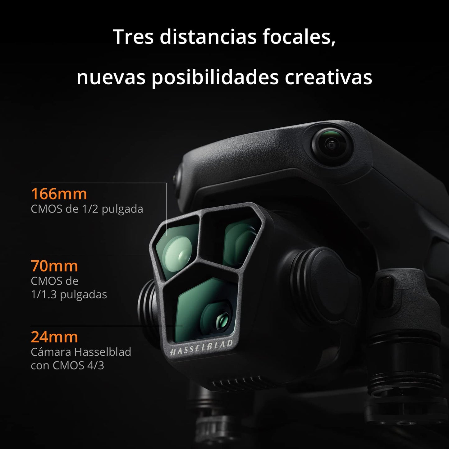 DJI Mavic 3 Pro con DJI RC (control remoto con pantalla), dron insignia de tres cámaras con cámara Hasselblad con CMOS 4/3, 43 min de tiempo de vuelo y transmisión de vídeo HD a 15 km