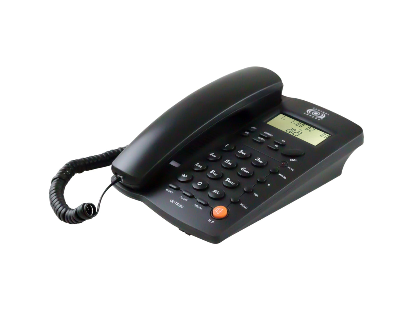CONTROL EXPERT Teléfono Alámbrico de Casa con Identificador de Llamadas, Manos Libres y Calculadora | Teléfono Fijo Moderno para Oficina, Negocio u Hotel | Diseño Compacto y Funcional