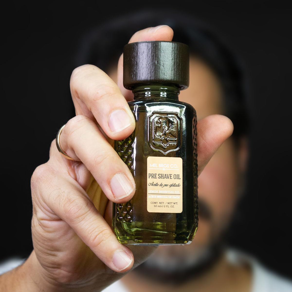 Mel Bros CO. - Royal BARBER, Pre Shave Oil - Aceite Pre Afeitado, Cítricos 2 OZ / 60 ML - Suaviza Vello, Abre Poros y Evita Irritación al Afeitar.