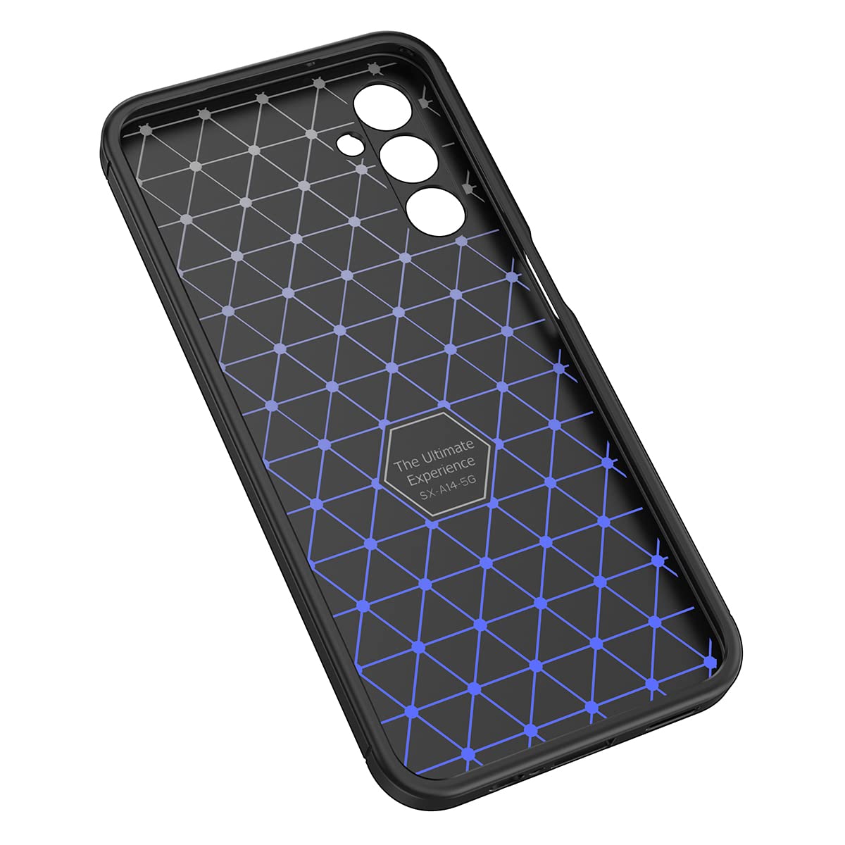 DABUNA Funda para Samsung Galaxy A14 5G Case Carcasa Uso Rudo Protector de Cámara Duradero Suave Similar Cuero Protector Cover (Negro)