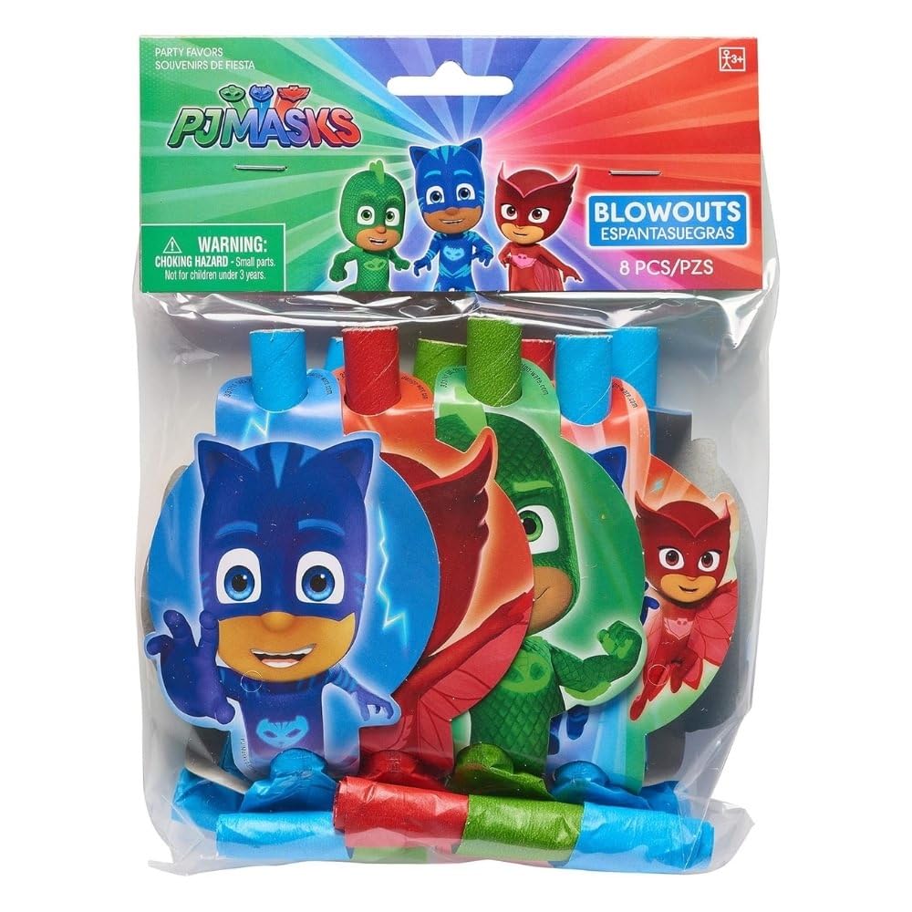 American Greetings PJ Máscaras para fiestas, Multicolor, On Size, 1