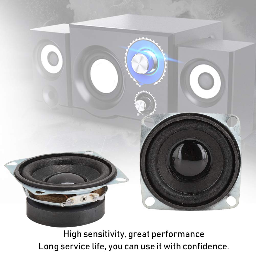 Bocinas Para Auto, 2 Piezas 2 Pulgadas 4Ω 3W Tweeters Para Auto Altoparlante Bluetooth con Bajo Potente Altavoz de Alta Sensibilidad con Bajo Potente