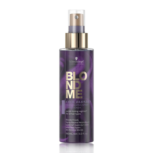 BLOND ME - Cool Blondes Spray Acondicionador Neutralizante 150 ml, para Cabellos Fríos, con Complejo Velvet Flower Protein, Elimina Calidez y Aporta Brillo Luminoso, Desenreda el Cabello e Hidrata