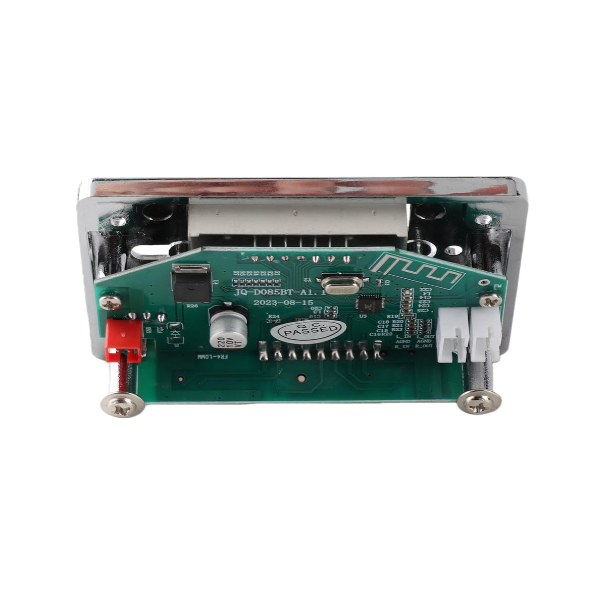 Placa Decodificadora YWBL-WH Bluetooth MP3 USB SD TF Radio FM Negro Plateado Sin Pérdida