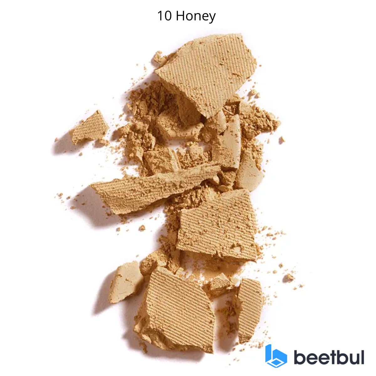 Kit de maquillaje y exfoliación – Polvo compacto Bissú + 1 Almohadilla de terciopelo mediano + 2 Almohadillas de dedos + 1 esponja exfoliante facial (10 Honey)