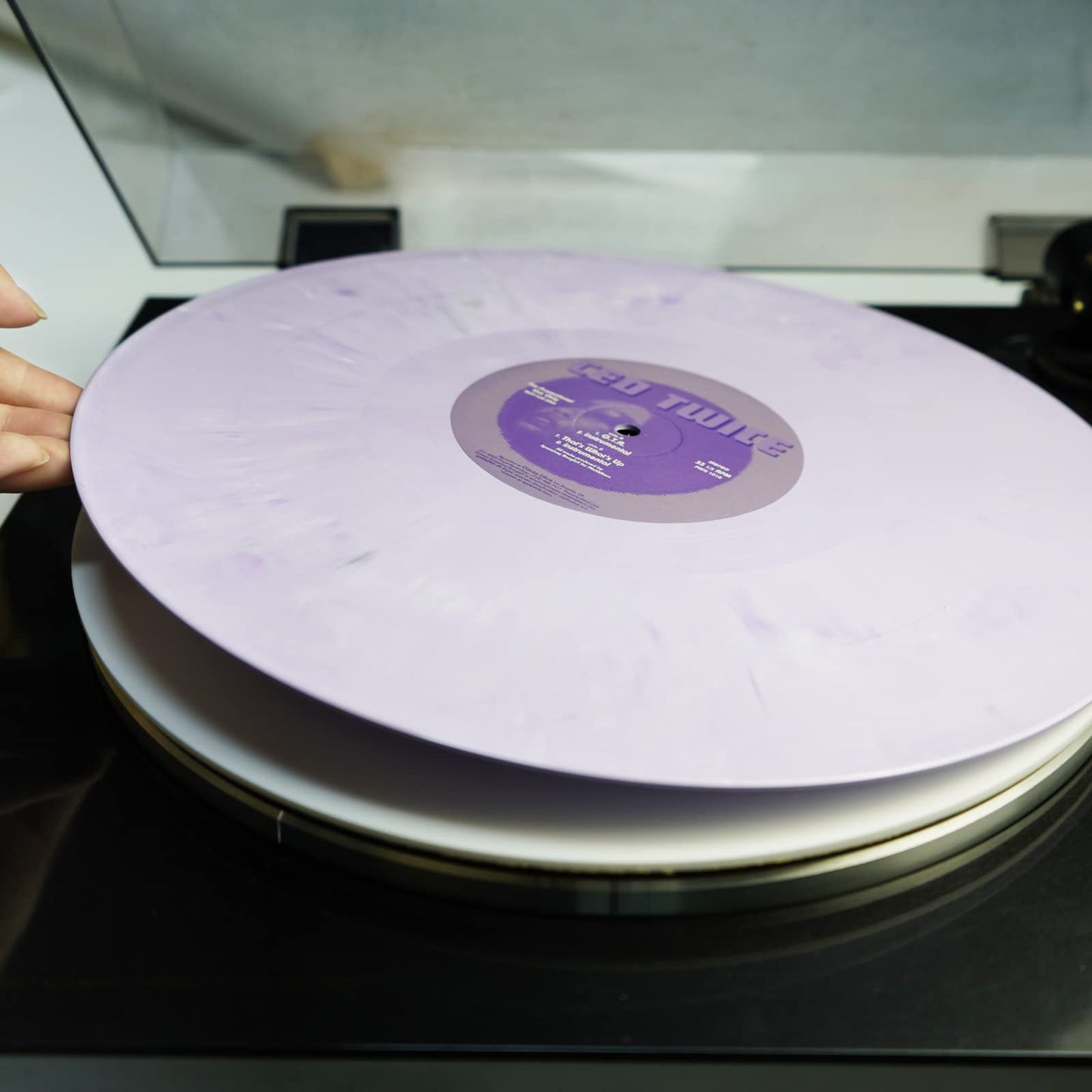 sdroceRyaM - Alfombrilla de acrílico para Tocadiscos, 12 Pulgadas, para Reproductores de Discos de Vinilo LP, antiestático, Reduce Las Vibraciones y Mejora la claridad del Sonido (Blanco)