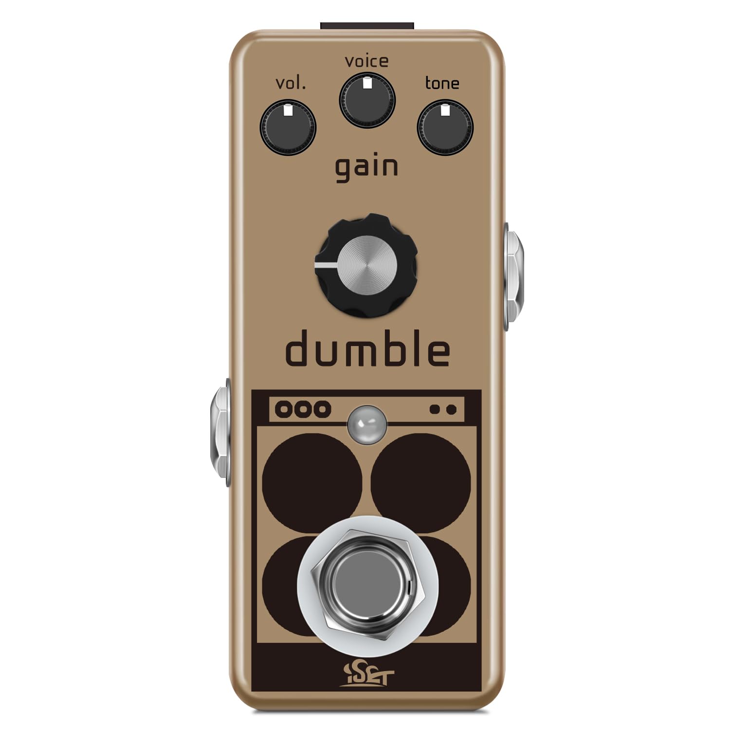 ISET Dumble Overdrive Pedal analógico Mini pedal de efecto de guitarra individual para guitarra eléctrica Bajo True Bypass