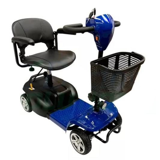 INFINITY | Silla Ruedas Eléctrica Plegable y Recargable Scooter para Adulto Discapacitado, con Batería de Larga Duración (Azul)