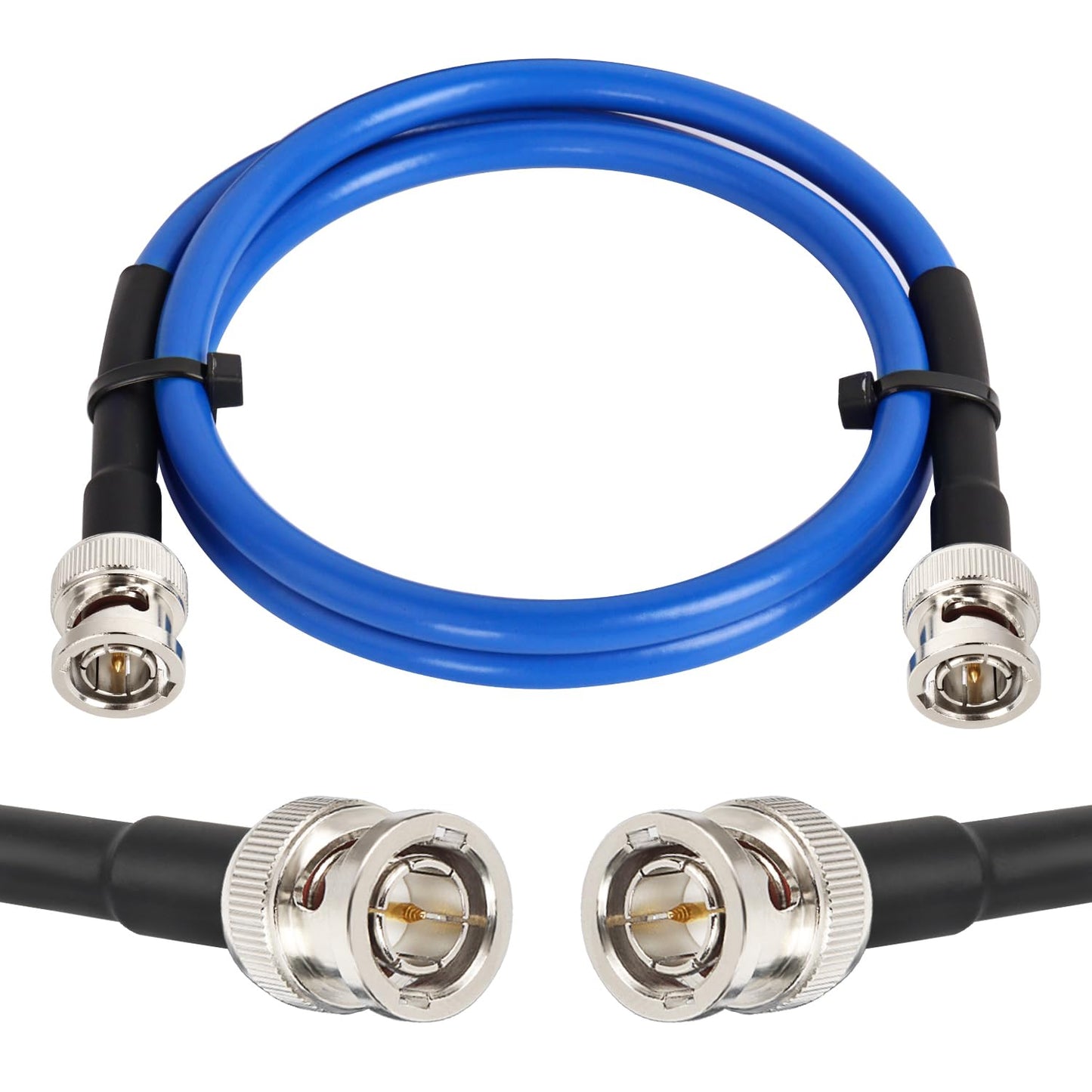 XRDS -RF Cable SDI 12G 3 pies, Cables de Video SDI 3G/6G/12G 75ohm BNC Cable Macho Soporta HD-SDI/3G/6G-SDI/4K/8K para Convertidor de Cámara de Seguridad de Video