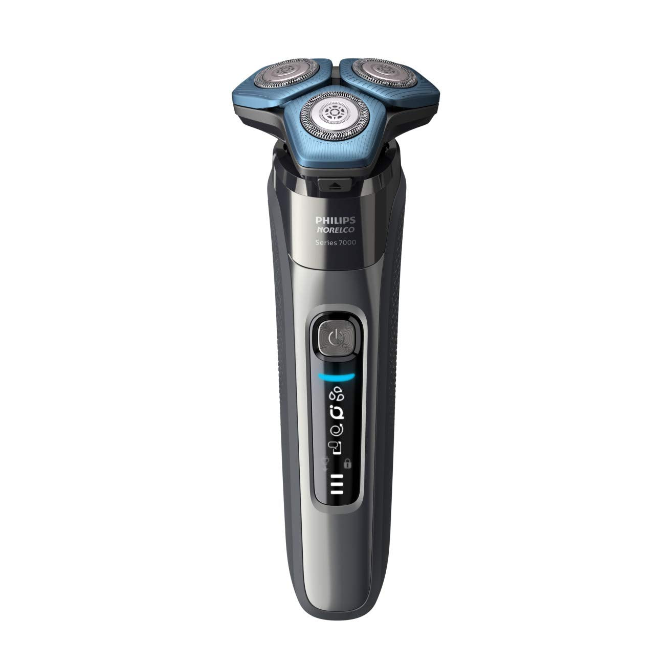 Afeitadora Eléctrica Recargable Philips Norelco SenseIQ Azul con Recortadora Pop-up