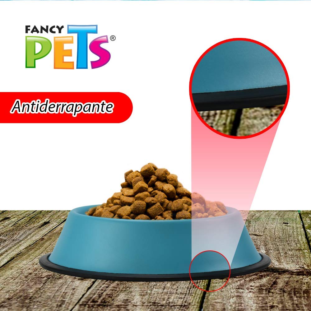 Plato para Perro Fancy Pets Colores Surtidos 24 Onzas