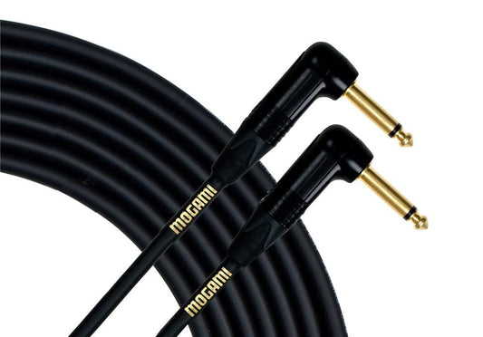 Instrumentos de pedales de guitarra / cable de instrumentos Mogrami GOLD INSTRUMENT-RR, enchufes macho 1/4 TS, contactos dorados, conectores en ángulo recto, 2 Foot