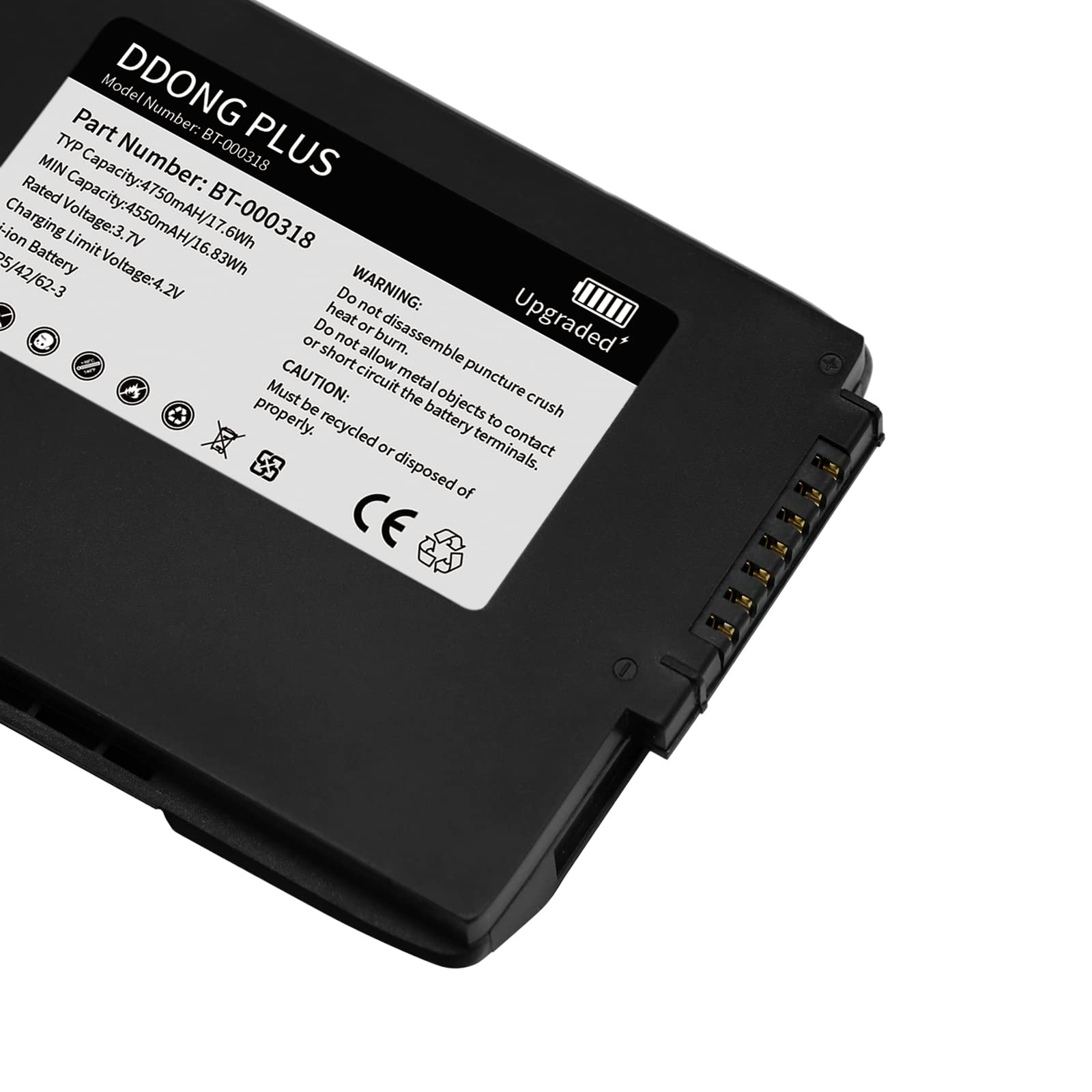 BT-000318-01 Batería BT-000318 para Zebra Symbol Motorola TC70 TC77 TC700H TC77HL Touch Scanner Batería de repuesto TC700H-KC11ES TC700H-KC11ES-K1 TC700H-KC11ES-NA TC77HH L-7ME244 L-BG-NA Batería