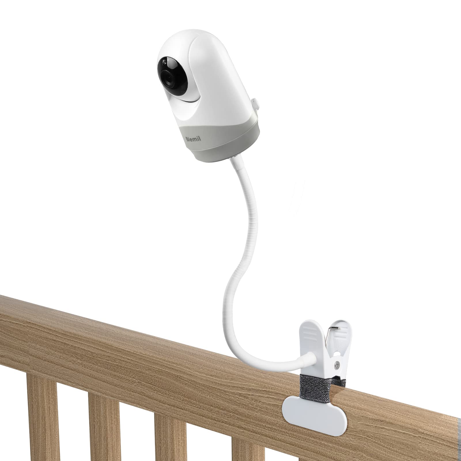 Soporte de Clip Flexible HOLACA para Monitor de Bebé Hellobaby Blanco para Cuna sin Herramientas
