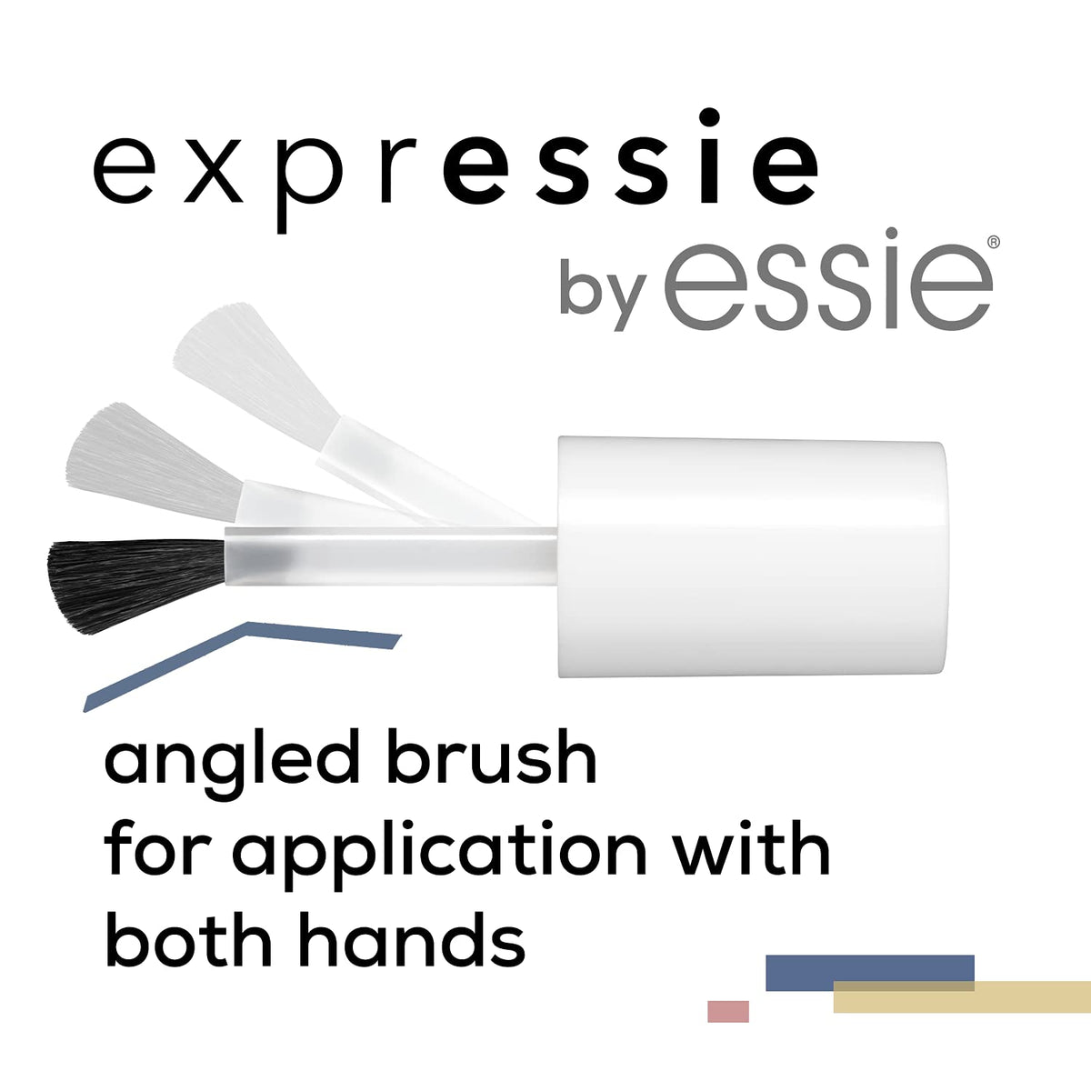 essie Expressie - Esmalte de uñas de secado rápido, color gris silenciado, vegano, sin tiempo para local, 9,76 ml