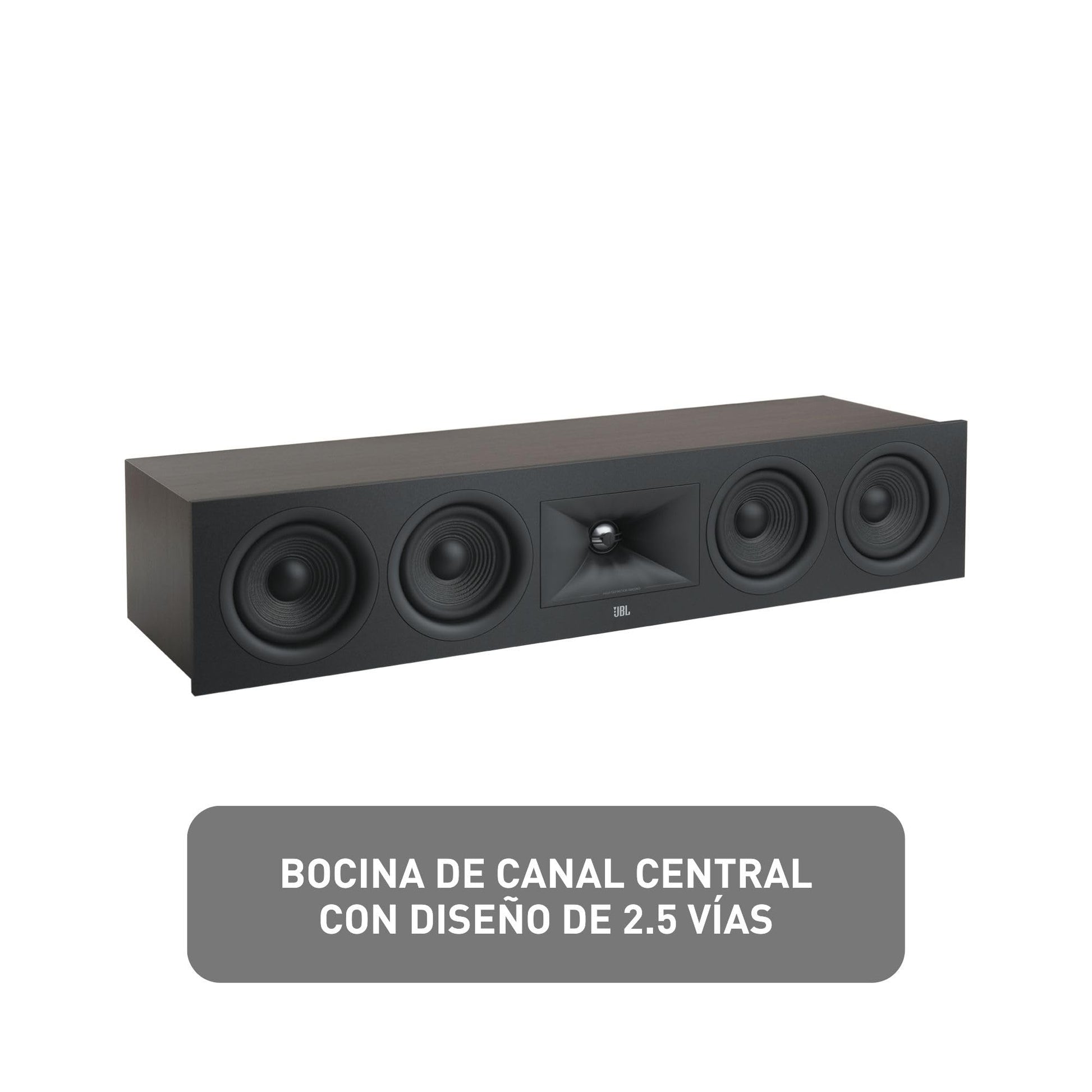 JBL Bocina Stage 245C de Canal Central 2.5 Vías, HDI, 4 Woofers de 114 mm, Tweeter de 25 mm - Negro