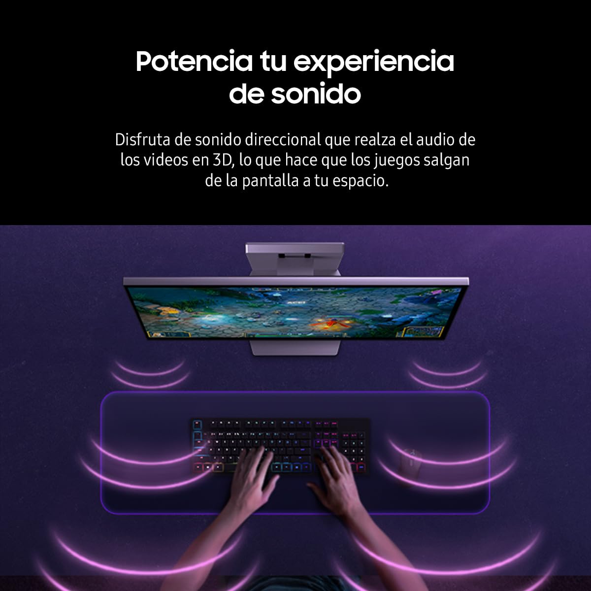 SAMSUNG Monitor 27'' 4K LS27FG900XNXZX, Tecnologia 3D
