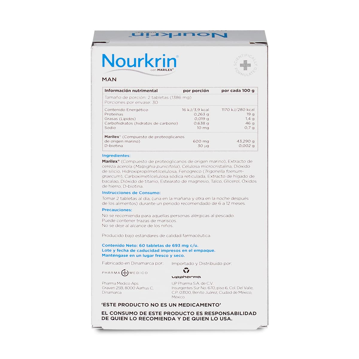 Tabletas Nourkrin Hombre 60 de Nourkrin