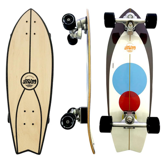 ATOM SURFSKATES Surfskate, Keiko 29" Series, Patineta Skeateboard Completo
