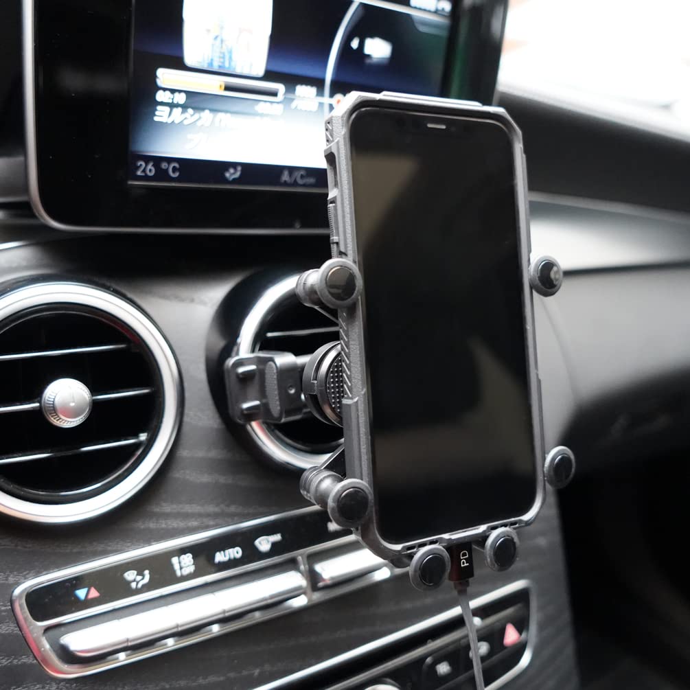 Soporte para Teléfono X-Rnio Compatible con Mercedes Benz y Mini Cooper Accesorios Negros
