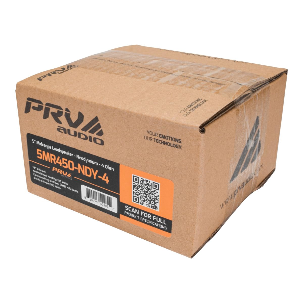 PRV AUDIO 5MR450-NDY-4, Altavoz de Rango Medio de 5 Pulgadas, imán de neodimio de Gama Alta, 4 ohmios, 450 vatios, Altavoz de Audio Profesional (Individual)