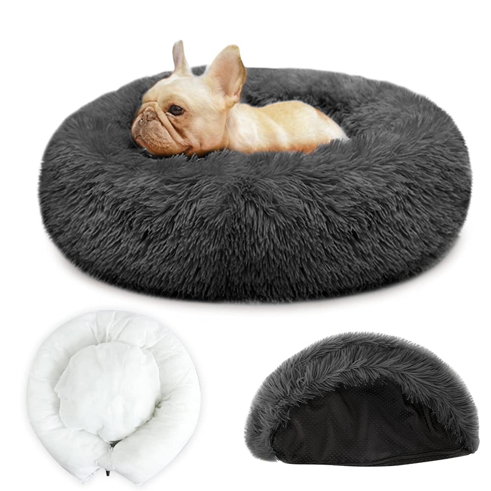 Cama para Mascota SlowTon Súper Suave Lavable Felpa Antideslizante Resistente Impermeable para Perros y Gatos Medianos y Pequeños
