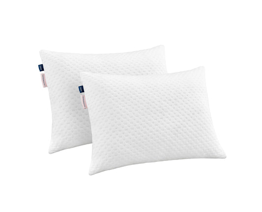Luuna Almohada Ajustable Suave, 2 Pack, King Size 88x46 cm, Memory Foam, Funda Lavable, Suavidad y Frescura Garantizada para tu Descanso, Paquete de 2 Almohadas