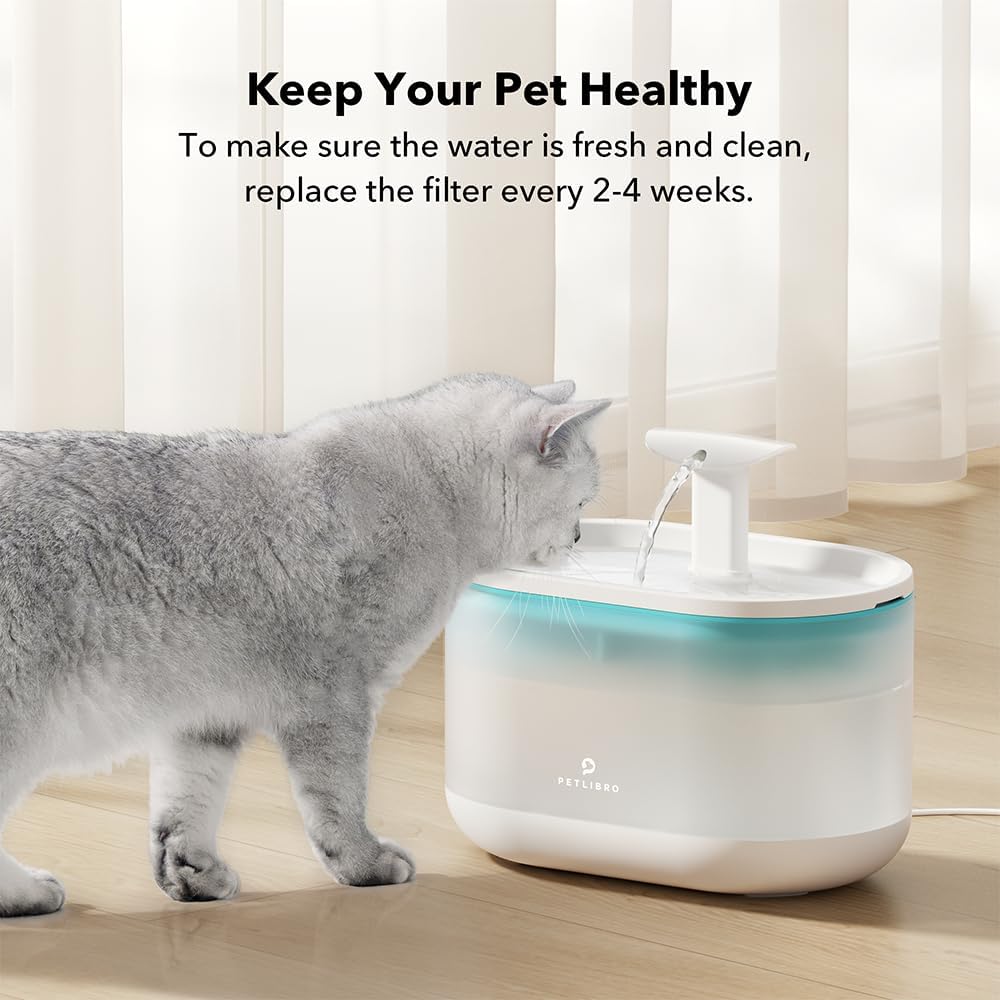 Filtros de Repuesto PETLIBRO para Fuente de Agua Ultra Silenciosa para Gatos y Perros, Paquete de 8
