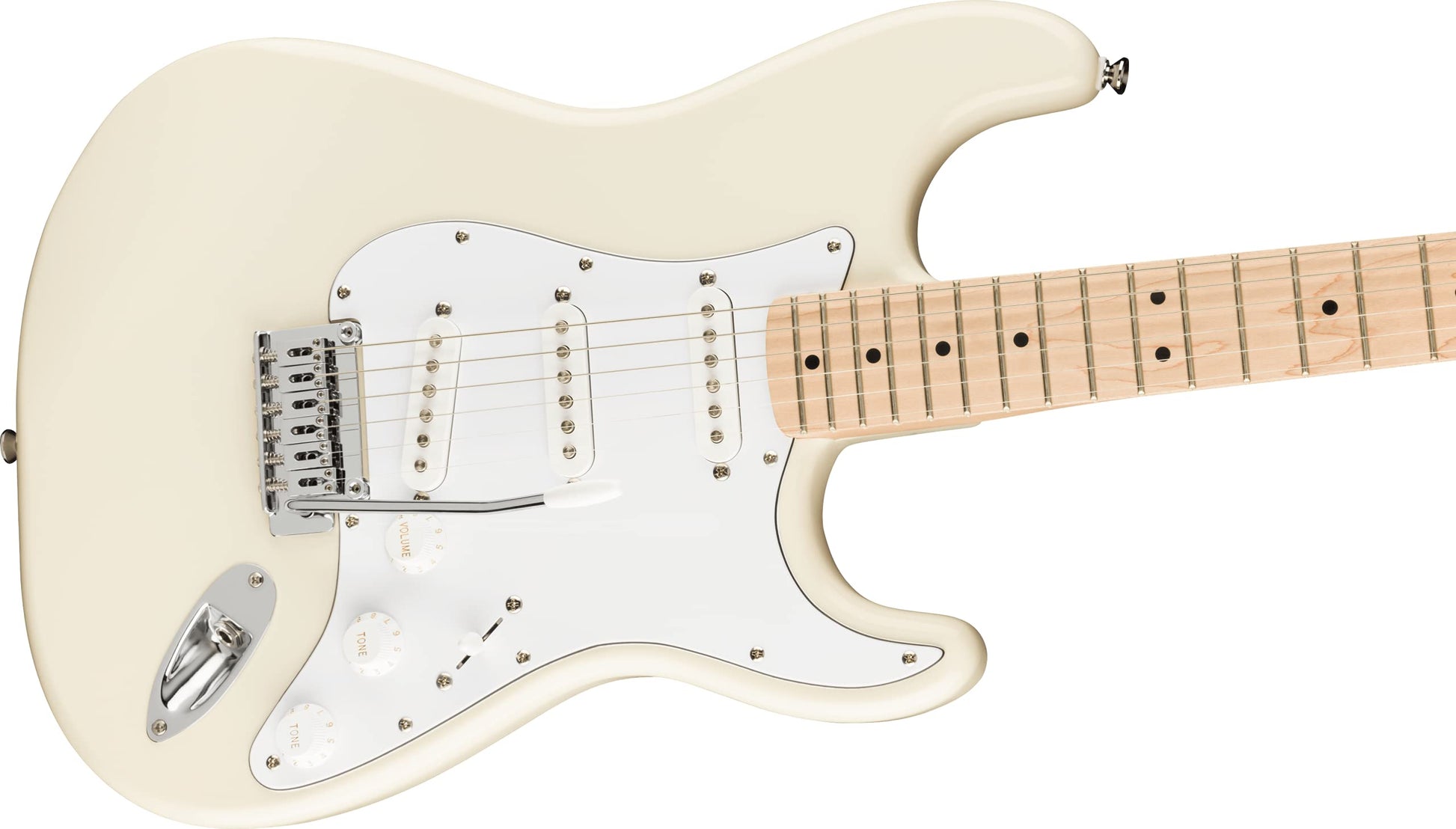 Fender - Squier Affinity Series Stratocaster - Guitarra eléctrica - Blanco olímpico con diapasón de arce