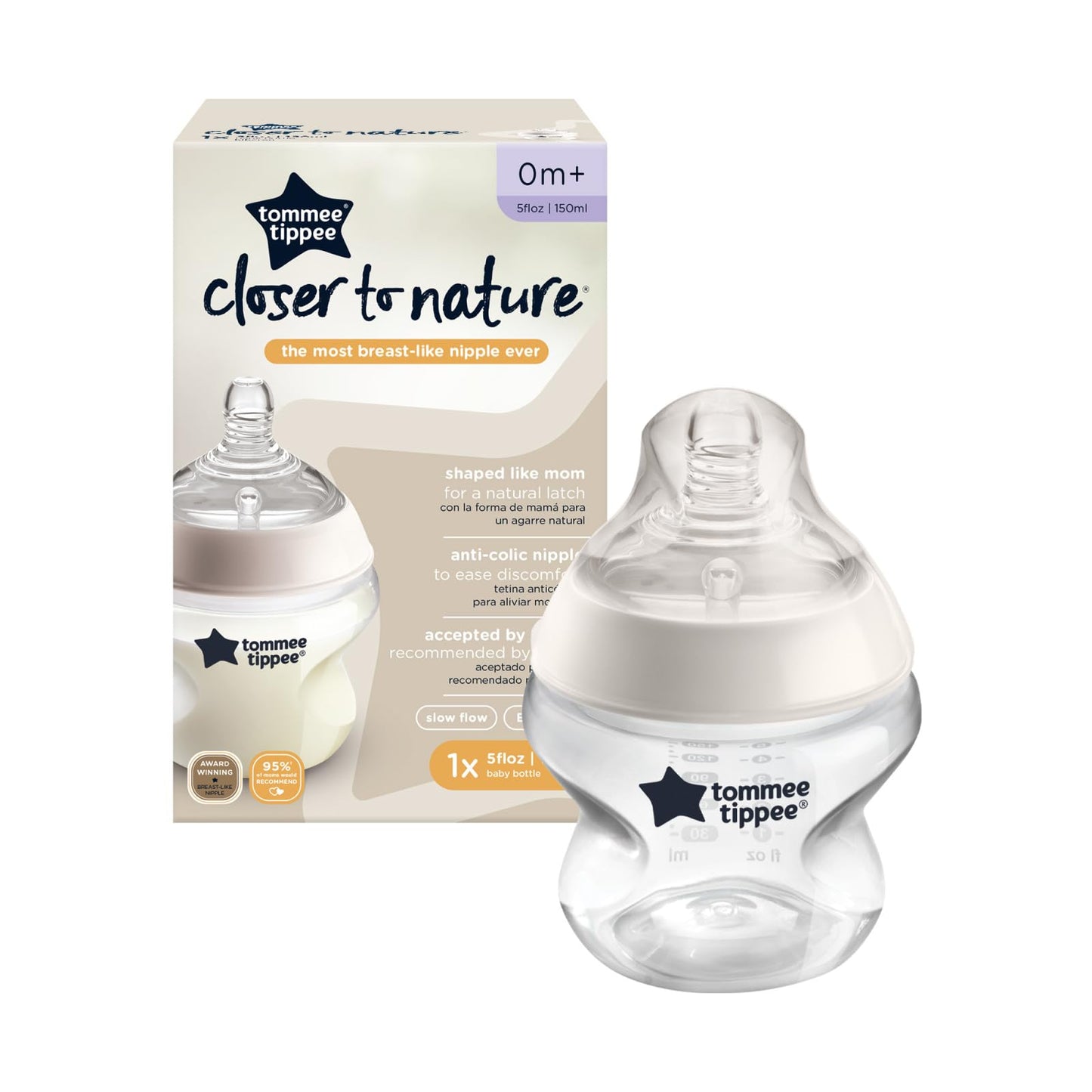 Biberón Tommee Tippee Closer to Nature 5 Onzas para Bebés