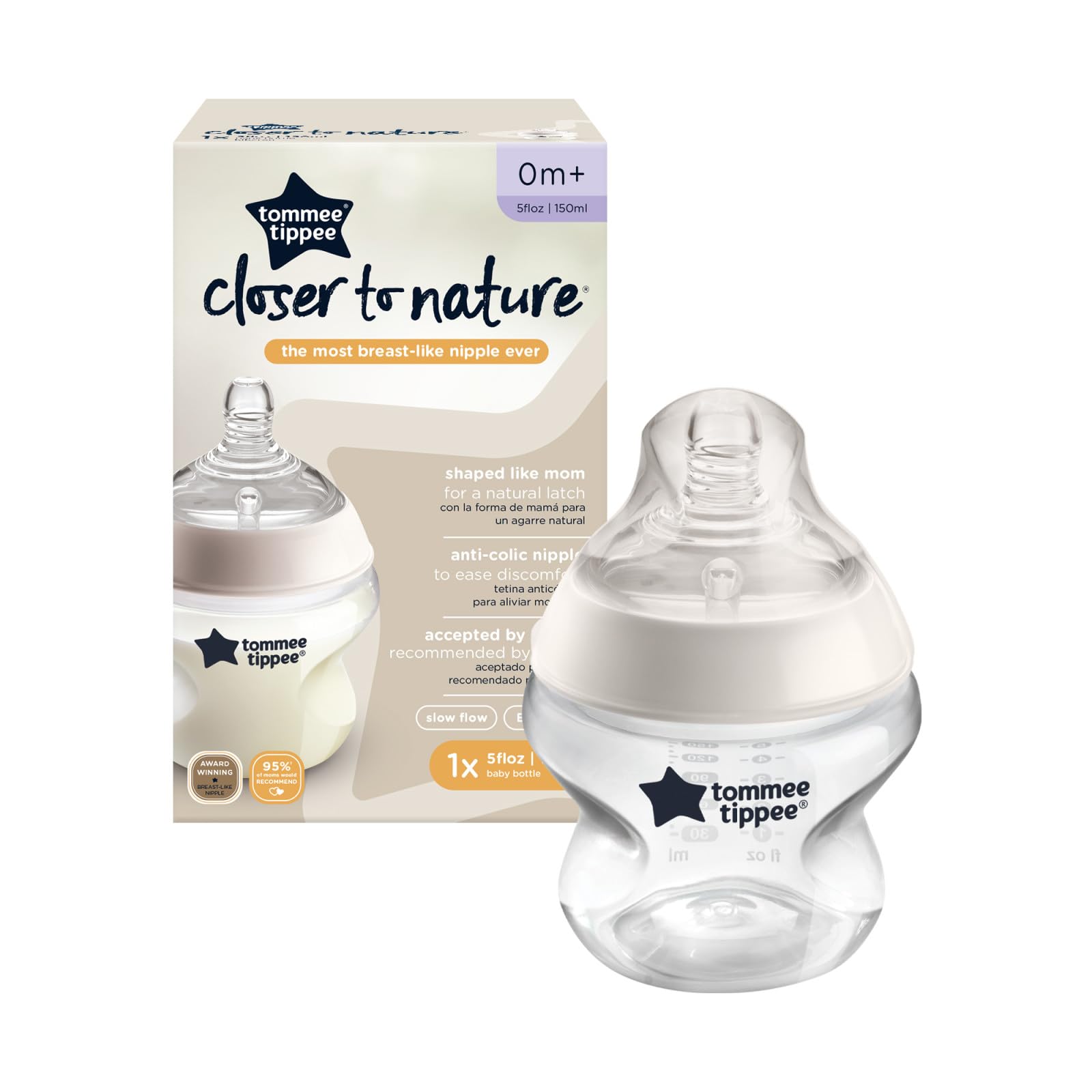 Biberón Tommee Tippee Closer to Nature 5 Onzas para Bebés