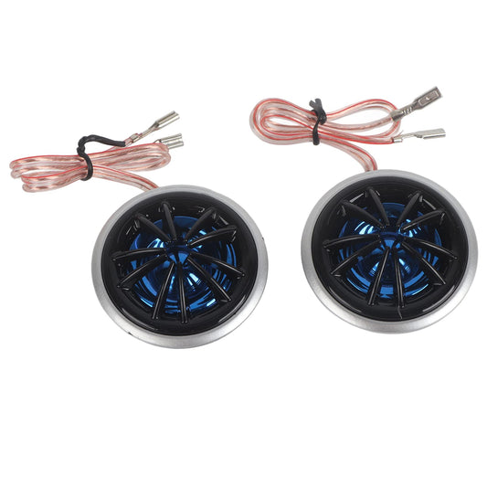 Keenso Reproductor de Audio Fuerte, 1 par de Altavoces para Automóvil Reproductor de Música Audio Super Power Dome Tweeter 130W