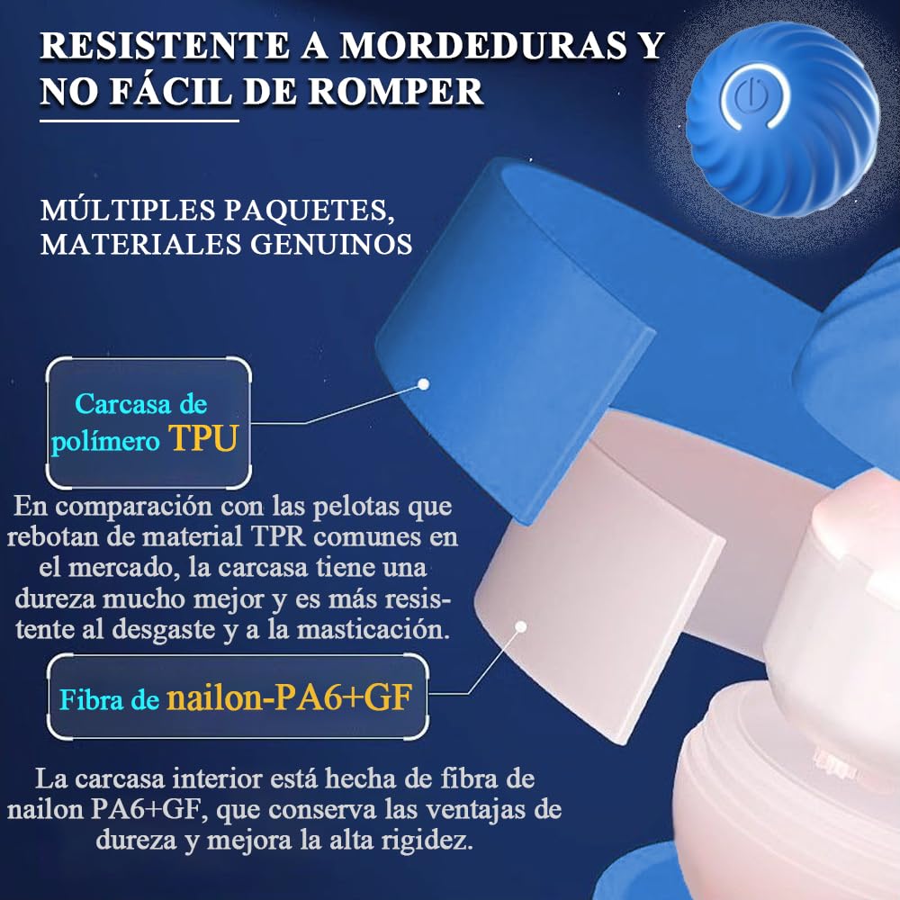 Pelota de Juguete Inteligente e Interactiva para Perro de Todos los Tamaños