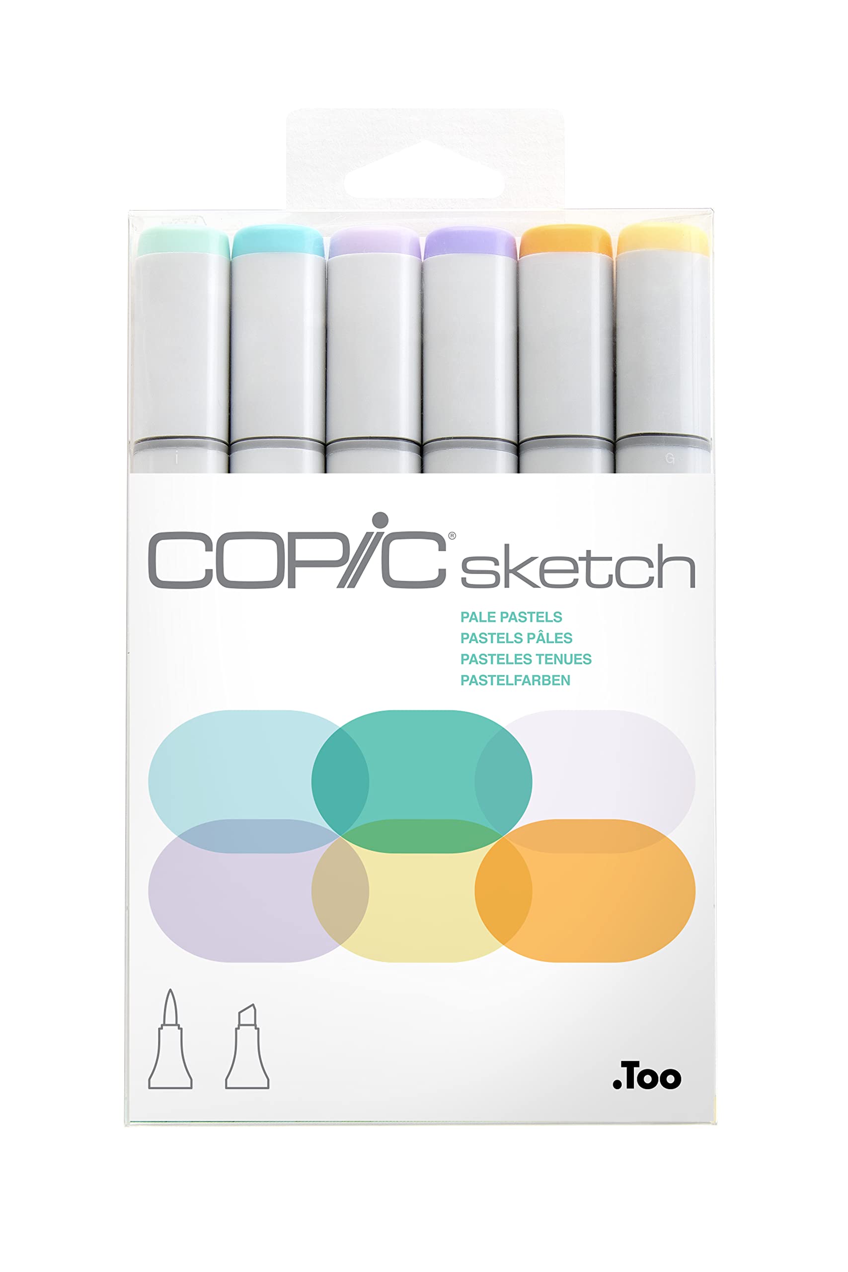 COPIC - Juego de 6 colores pastel