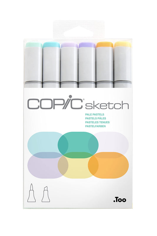 COPIC - Juego de 6 colores pastel