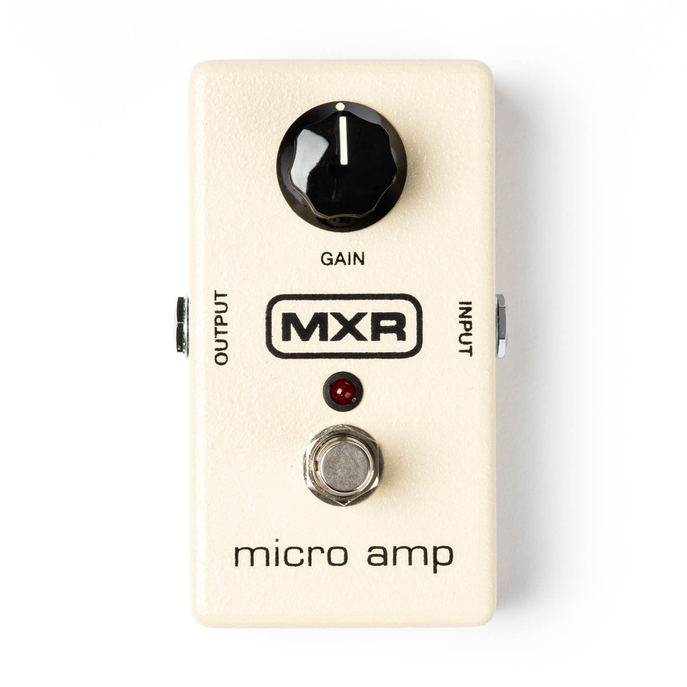 Pedal de Efectos MXR Booster M133 Blanco con Fuente de Alimentación y Púas Dunlop para Guitarra