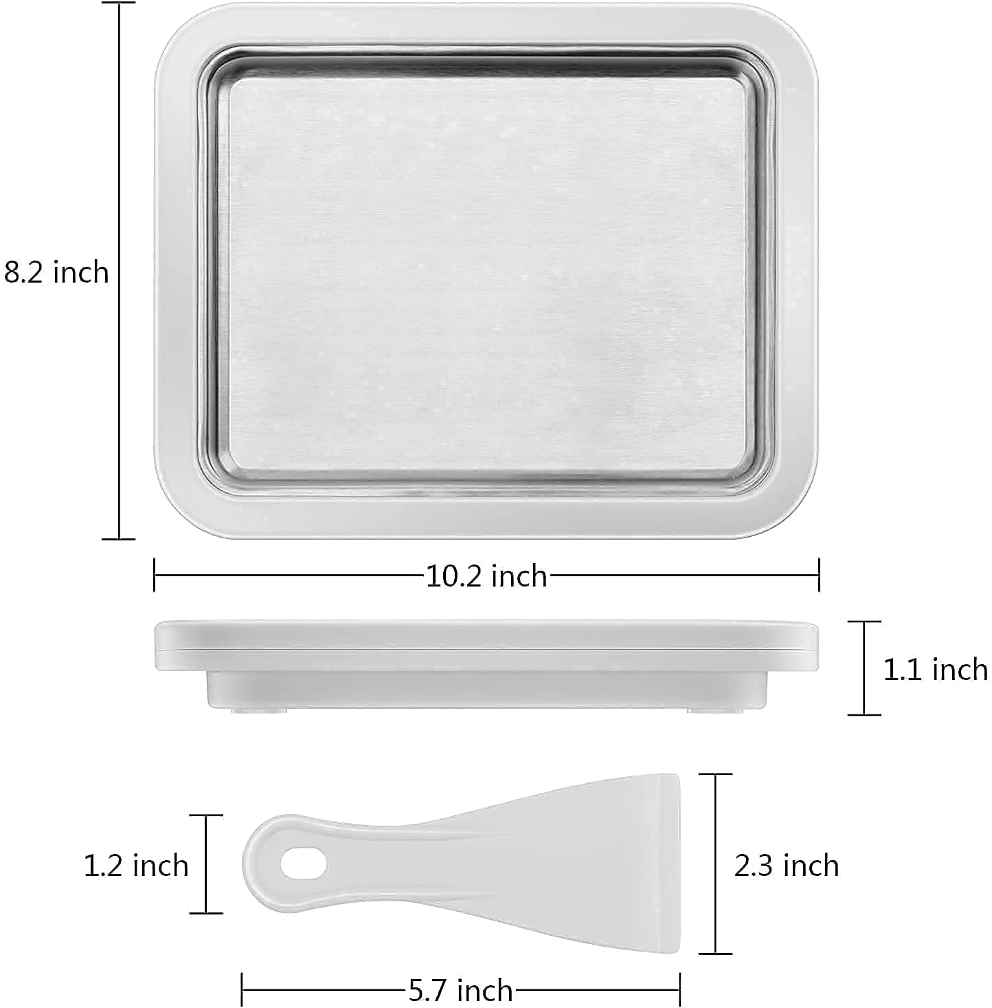 Máquina para hacer helados para niños Duomid enrollada para hacer helados, con 2palas, máquina de yogur congelado, sartén/rollo de helado instantáneo, máquina de sorbete, fabricante de helados, tazón