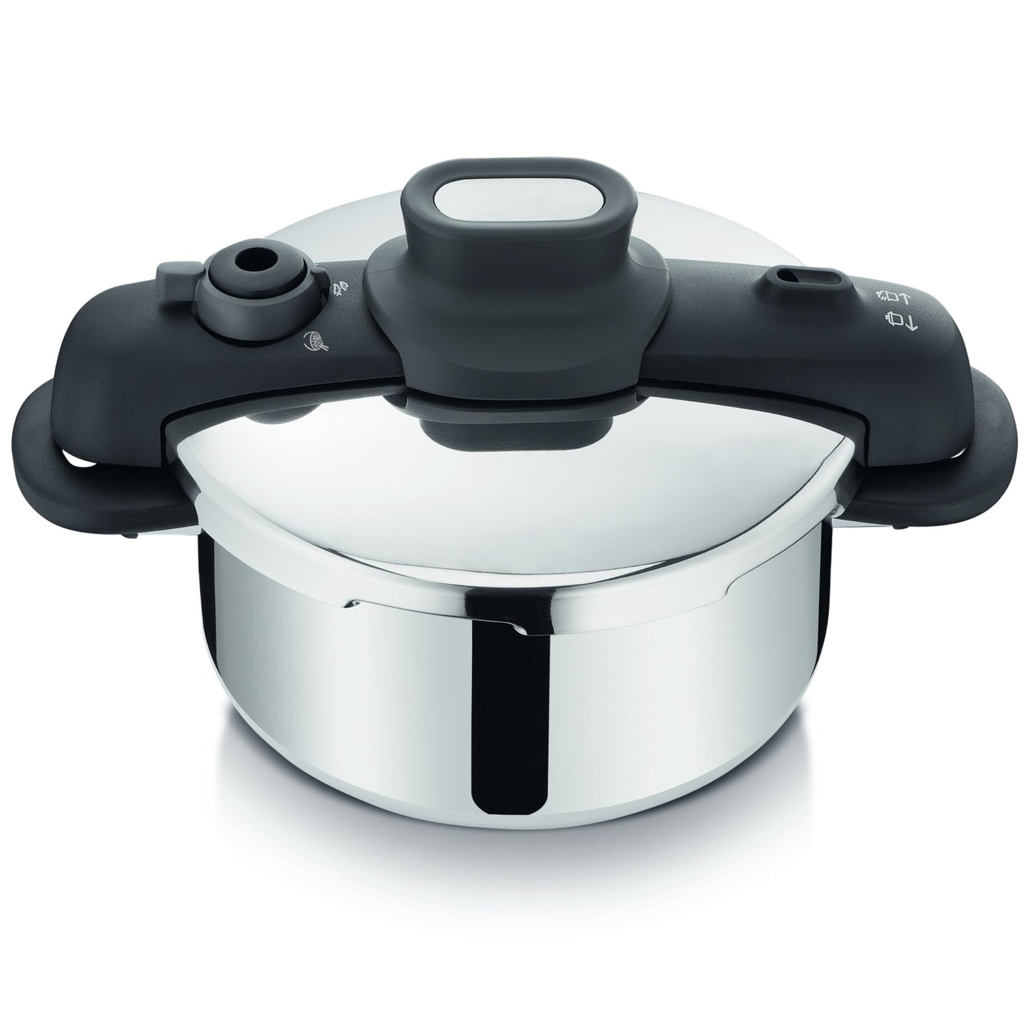 Olla de Presión T-fal Acero Inoxidable Compact Easy 4 Litros con 5 Sistemas de Seguridad