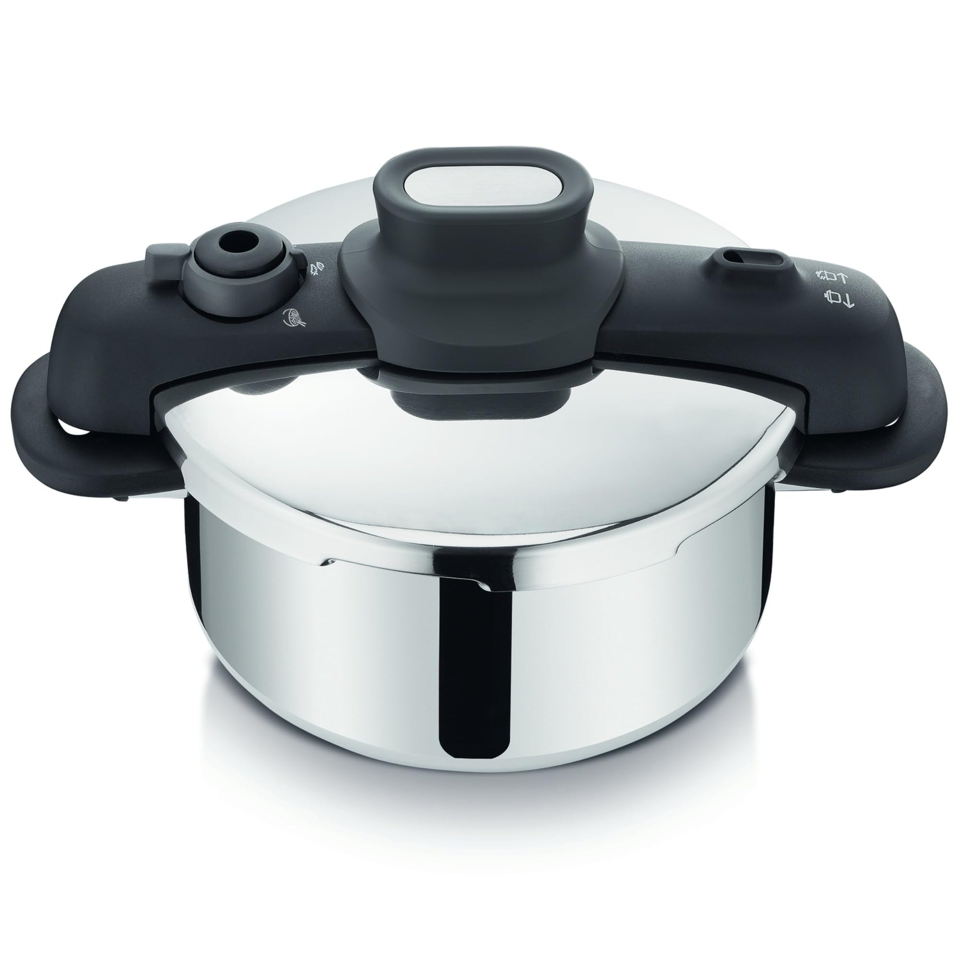 Olla de Presión T-fal Acero Inoxidable Compact Easy 4 Litros con 5 Sistemas de Seguridad