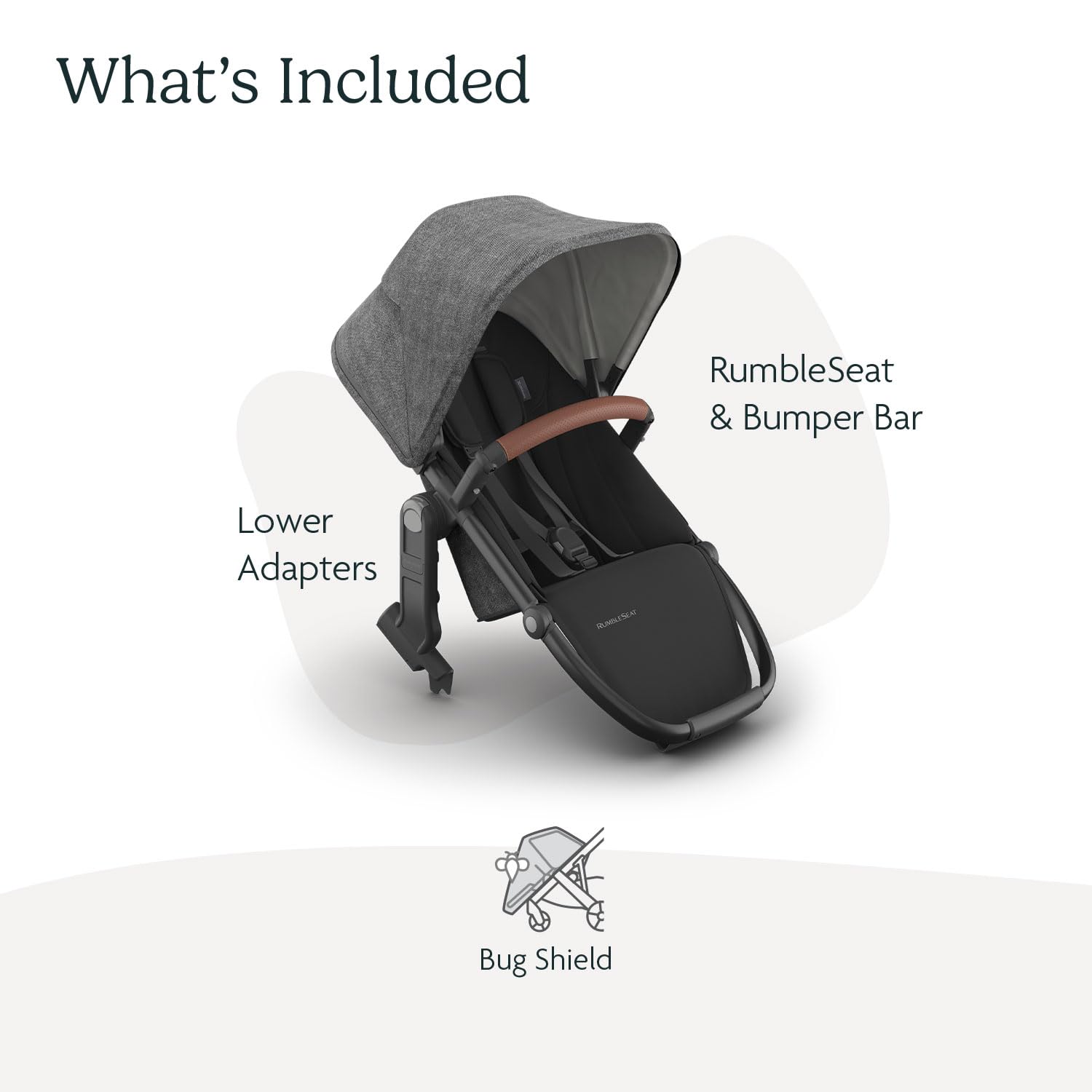 Asiento Inferior UPPAbaby RumbleSeat V3 Greyson Compatible con Vista V2 y V3