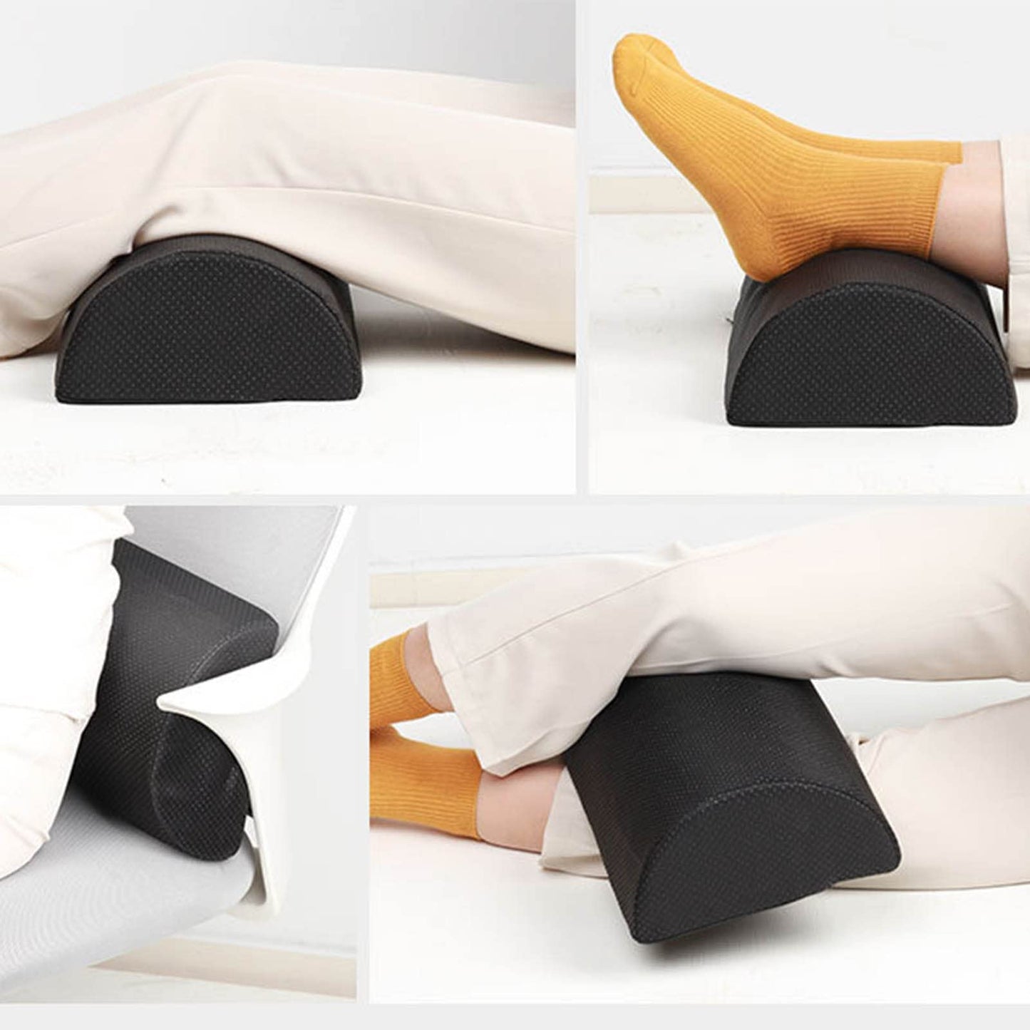 Almohada de Apoyo Semicircular para Piernas y Espalda para Dormir